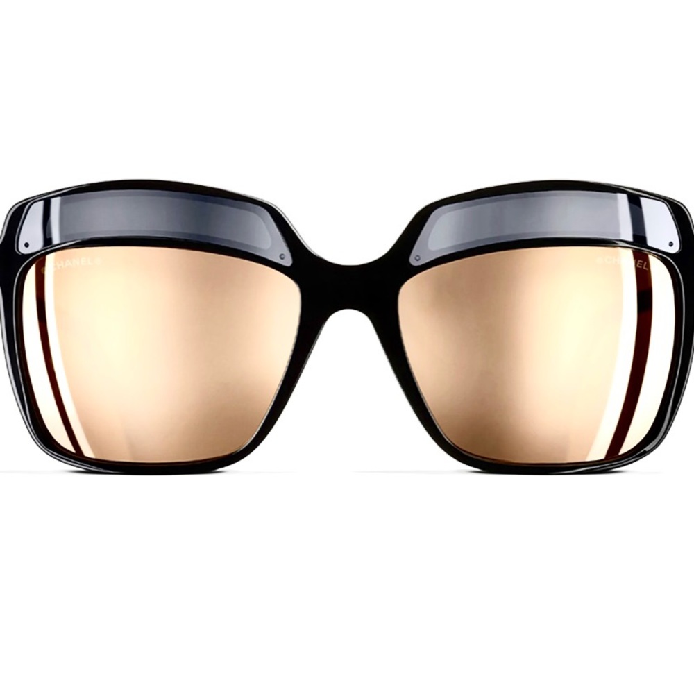 Chanel Coco Cloud Collection Black 18k EP Sunglasses 5378 56mm